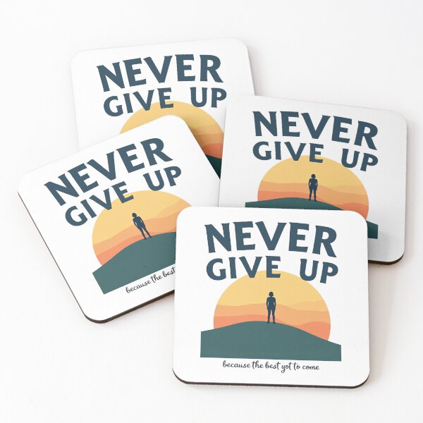 Item preview, Never Give Up Inspirational Horizon Vision designed and sold by Posiheal26.