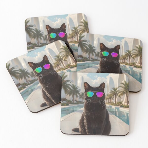 Item preview, Black cat in a futuristic city designed and sold by Hosharu Gaming.