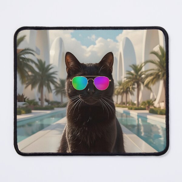 Item preview, Black cat in a futuristic city designed and sold by Hosharu Gaming.