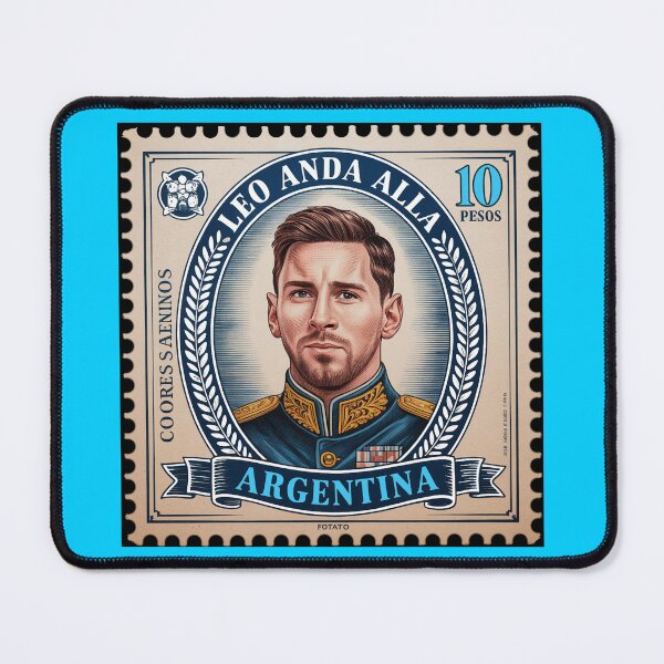 Item preview, Vintage Argentine Football Legend - Retro Postage Stamp Art designed and sold by Italian Ink Studio.