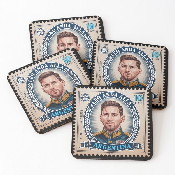 Item preview, Vintage Argentine Football Legend - Retro Postage Stamp Art designed and sold by Italian Ink Studio.