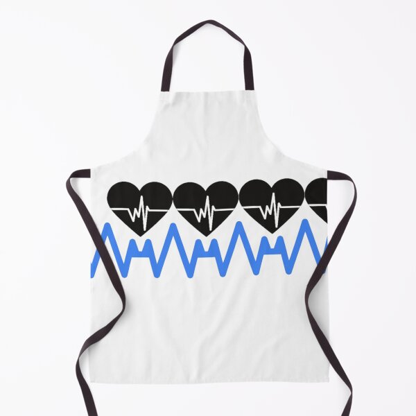 Item preview, Copy of Heartbeat waves ECG line abstract art designed and sold by Dew Drop wear.
