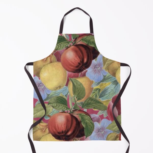 Item preview, Vintage Red Apple Floral Digital Faux Decoupage Collage designed and sold by Licorice Moon.