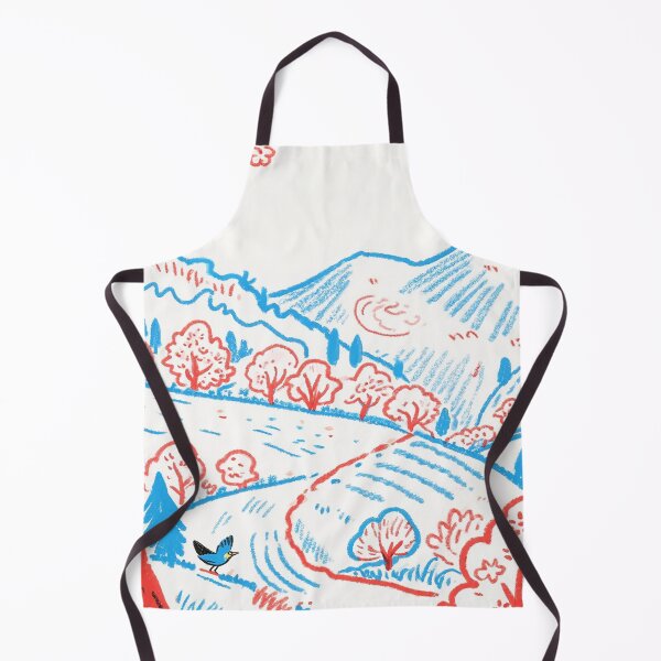 Item preview, Whimsical Mountain Serenity in Crimson and Azure designed and sold by zzz888.