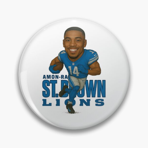 Item preview, Amon-Ra St. Brown Lions #14 Caricature Art designed and sold by TheArtOfCar.