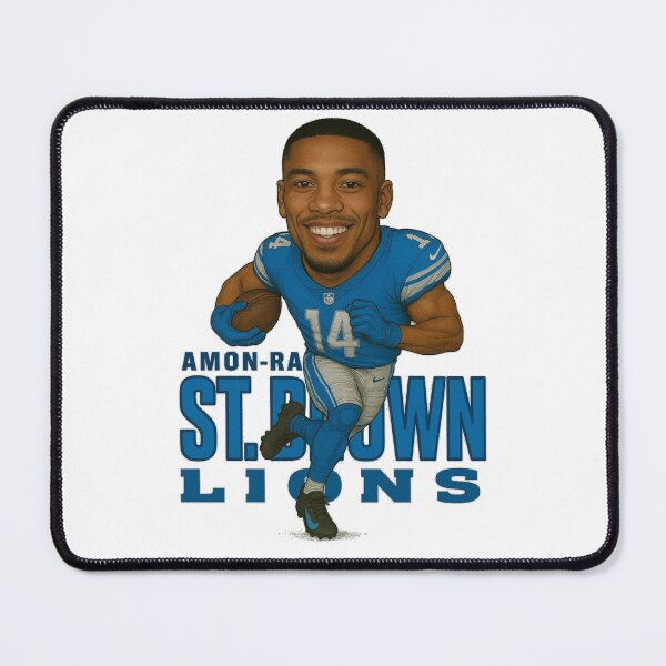 Item preview, Amon-Ra St. Brown Lions #14 Caricature Art designed and sold by TheArtOfCar.