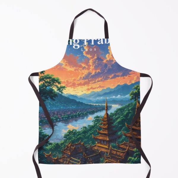Item preview, Golden Temple of the Golden City - Wat Xieng Thong 90s Retro Anime Style designed and sold by JacksoonLester.