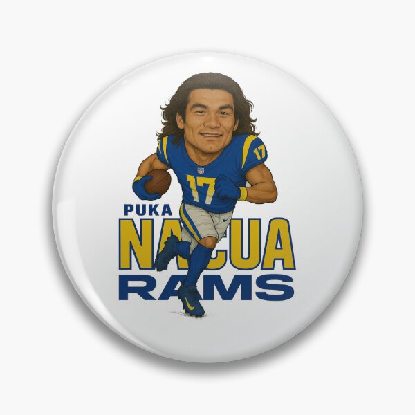 Item preview, Puka Nacua Rams #17 Caricature Art designed and sold by TheArtOfCar.