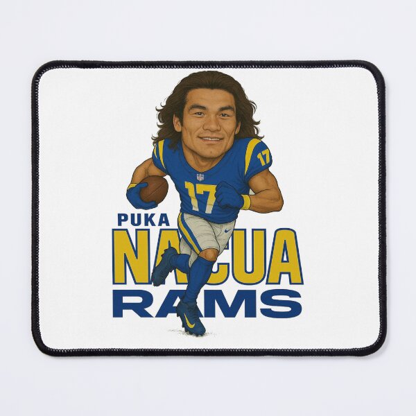 Item preview, Puka Nacua Rams #17 Caricature Art designed and sold by TheArtOfCar.