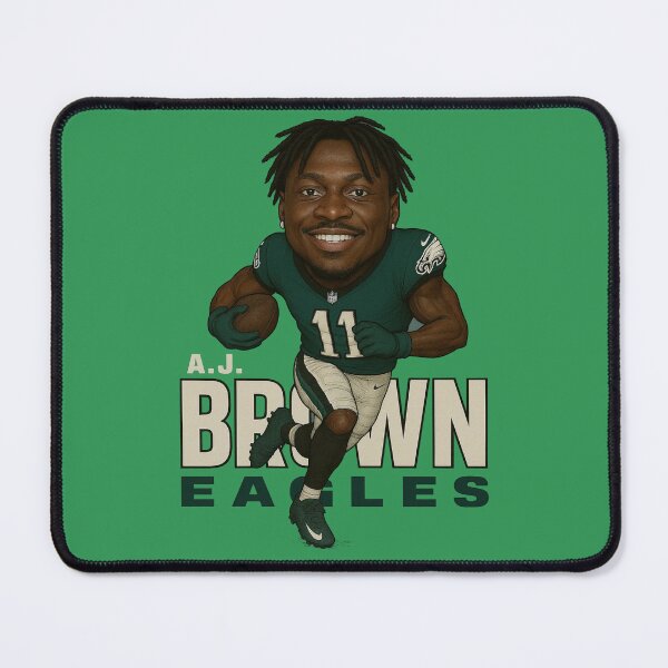 Item preview, AJ Brown Eagles #11 Caricature Art designed and sold by TheArtOfCar.