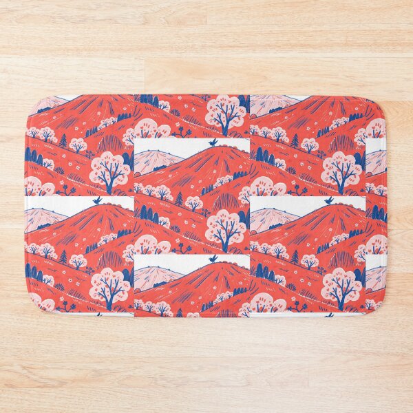 Item preview, Vibrant Songbird on Crimson Blooming Hills designed and sold by zzz888.