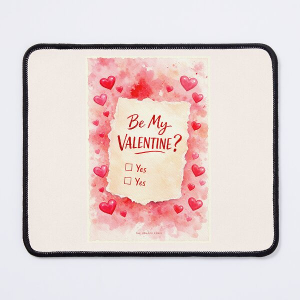Item preview, Be My Valentine – Romantic Watercolor Heart Valentine Proposal Illustration designed and sold by The Uphaar Store.