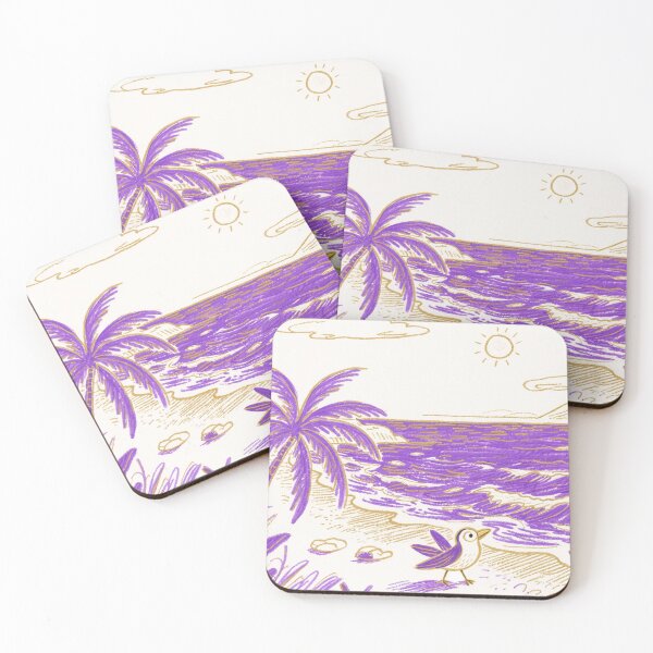 Item preview, Serene Purple Paradise Tropical Beach designed and sold by zzz888.