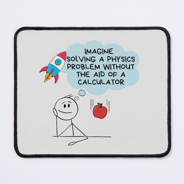 Item preview, Amusing Solving a Physics Problem Cartoon. designed and sold by MPC-Mince-Pies.