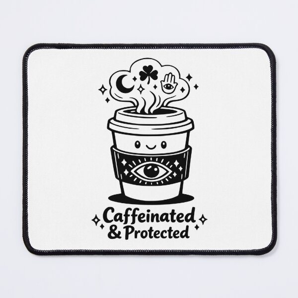 Item preview, Caffeinated & Protected Coffee for Witches designed and sold by DesignedByMarty.