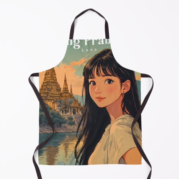 Item preview, Golden Temple Selfie - 90s Retro Anime Girl Travel Diary designed and sold by JacksoonLester.
