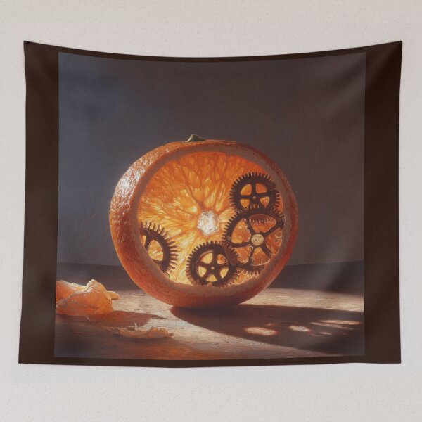 Item preview, Mechanical Orange with Gears designed and sold by Shannon Hilson.