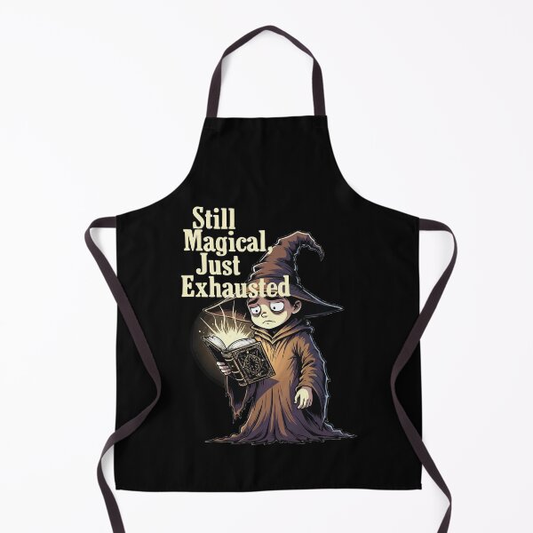 Item preview, Still Magical Just Exhausted – Funny Wizard Quote Illustration designed and sold by OuSfian1.