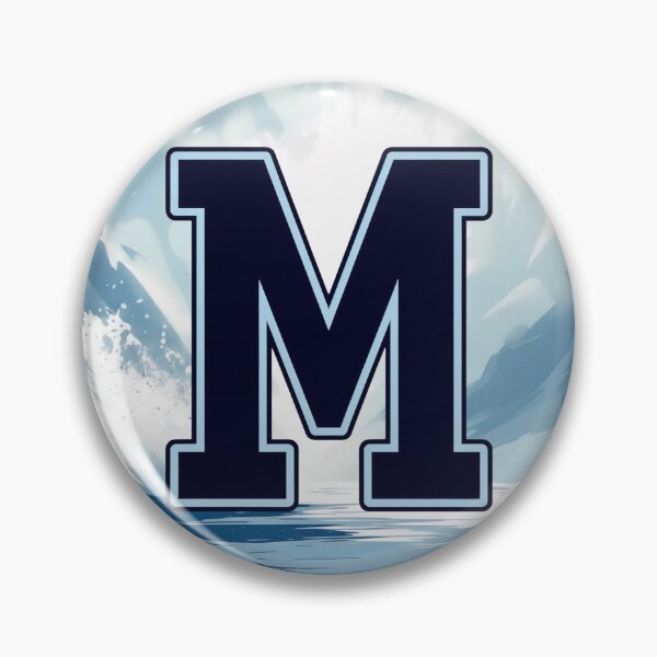 Artikelvorschau, Marineblauer Buchstabe M – Initialmonogramm für Jungen entworfen und verkauft von roxysnextgenart.
