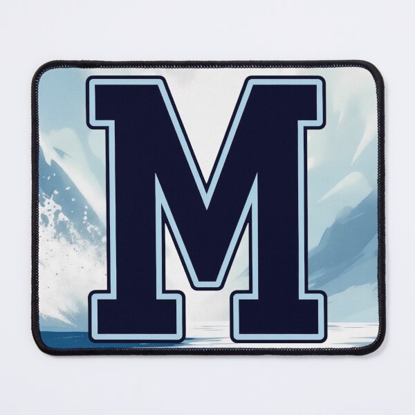 Item preview, Navy Blue Letter M – Initial Monogram for Boys designed and sold by roxysnextgenart.