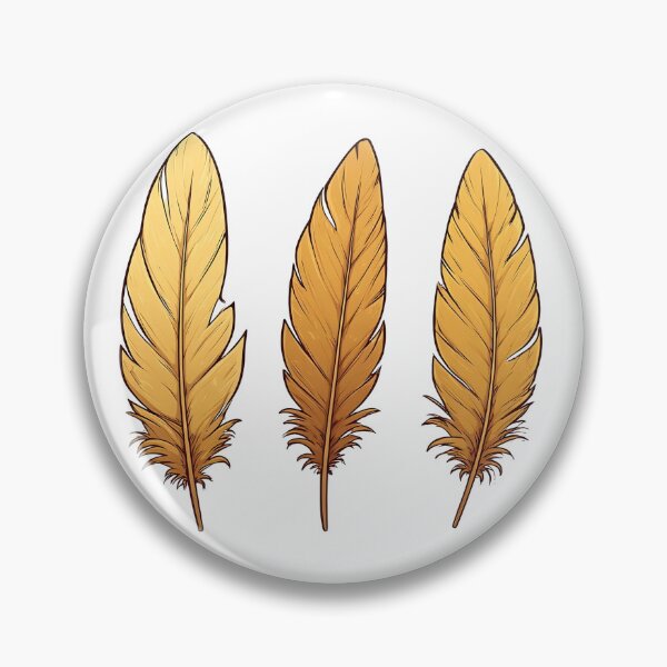 Item preview, Golden Feather Trio – Elegant Boho Nature Illustration designed and sold by Karolina’s Cozy Creations.