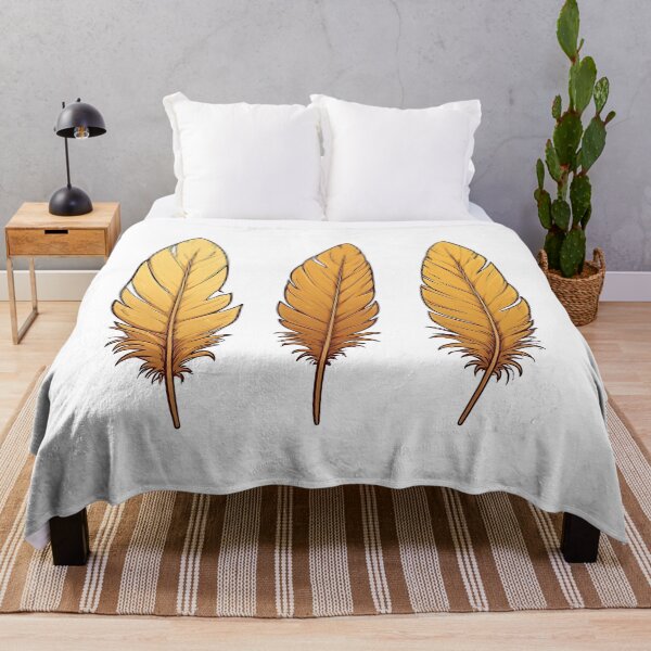 Item preview, Golden Feather Trio – Elegant Boho Nature Illustration designed and sold by Karolina’s Cozy Creations.