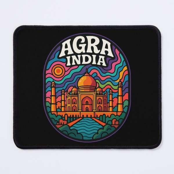 Item preview, Agra Taj Mahal India Trippy designed and sold by TomFrontierArt.