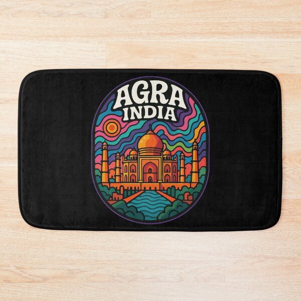 Item preview, Agra Taj Mahal India Trippy designed and sold by TomFrontierArt.