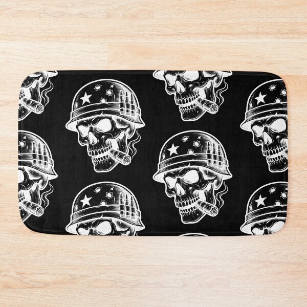 Item preview, War Skull Art White designed and sold by Skulls & Calaveras.