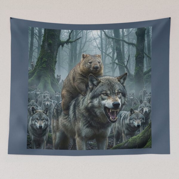 Item preview, Wombat Wolf King designed and sold by Tridentulus.