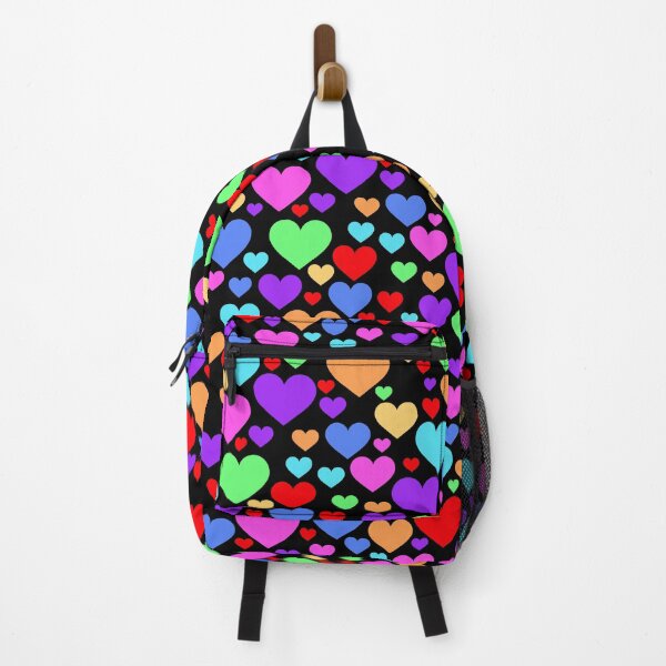 Item preview, Multicolor Rainbow Hearts designed and sold by kitschandkawaii.