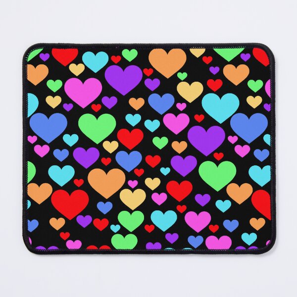 Item preview, Multicolor Rainbow Hearts designed and sold by kitschandkawaii.