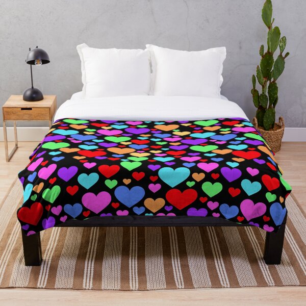 Item preview, Multicolor Rainbow Hearts designed and sold by kitschandkawaii.