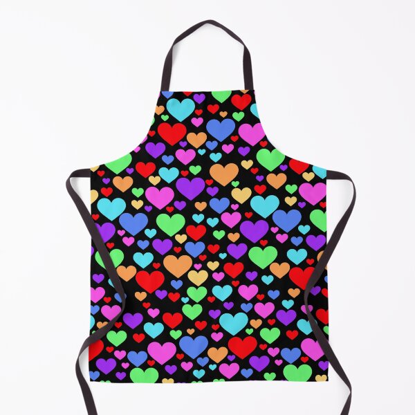 Item preview, Multicolor Rainbow Hearts designed and sold by kitschandkawaii.