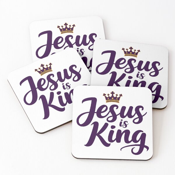 Item preview, Jesus Is King Elegant Crown Script designed and sold by Pastor Reeves Studio.
