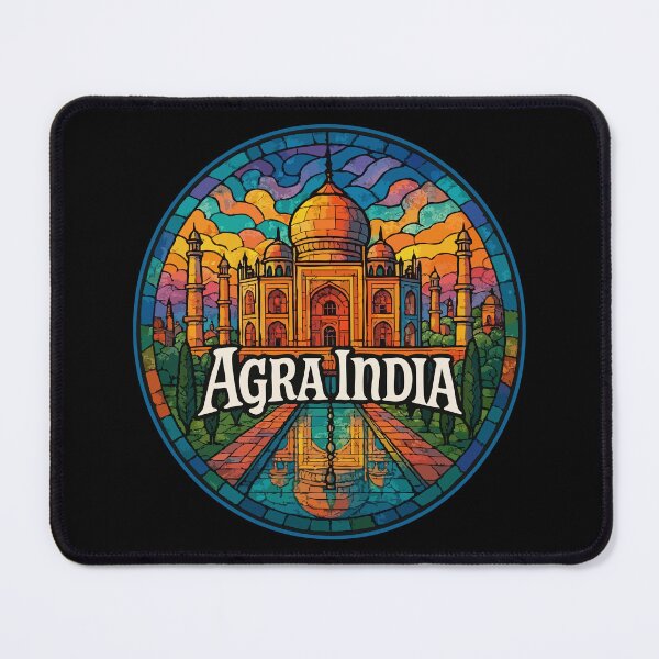 Item preview, Agra Taj Mahal India Stained Glass Art designed and sold by TomFrontierArt.