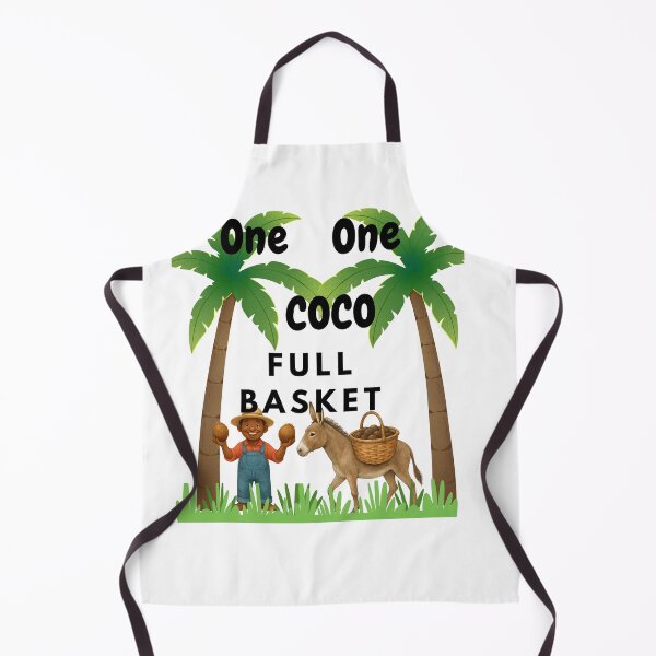 Item preview, One One Coco Full Basket - Jamaican Proverb & Heritage Art designed and sold by Proverbculture.