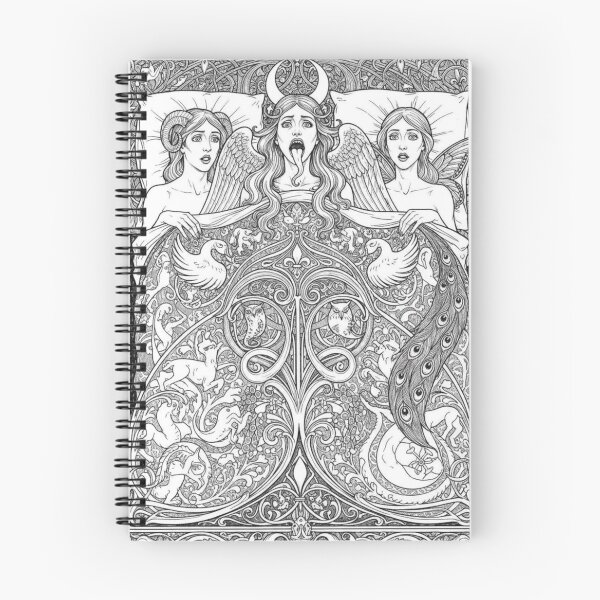 Item preview, Mythic Sapphic Tarot-style Line Art 3 designed and sold by NickWhittleArt.