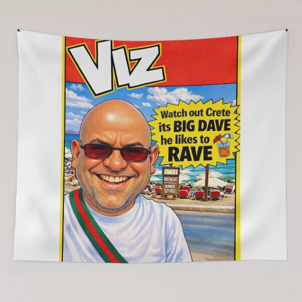 Item preview, Watch Out Crete – Funny Holiday Rave Comic Poster Art designed and sold by GarnerSupplyCo.