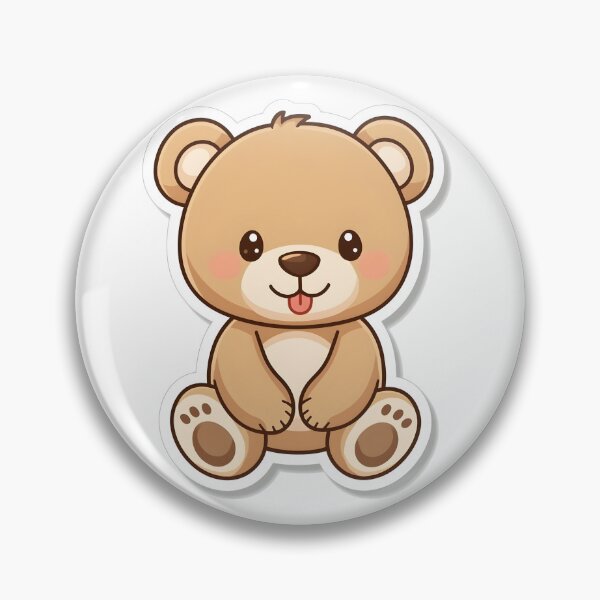 Item preview, Cute Sitting Teddy Bear Sticker designed and sold by Teewave-Ashish.