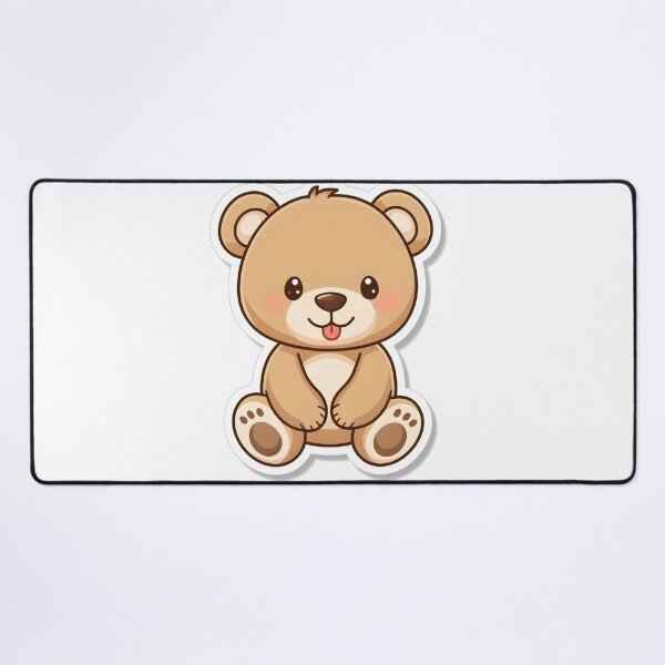 Item preview, Cute Sitting Teddy Bear Sticker designed and sold by Teewave-Ashish.