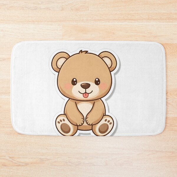 Item preview, Cute Sitting Teddy Bear Sticker designed and sold by Teewave-Ashish.