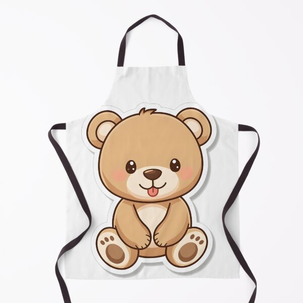 Item preview, Cute Sitting Teddy Bear Sticker designed and sold by Teewave-Ashish.