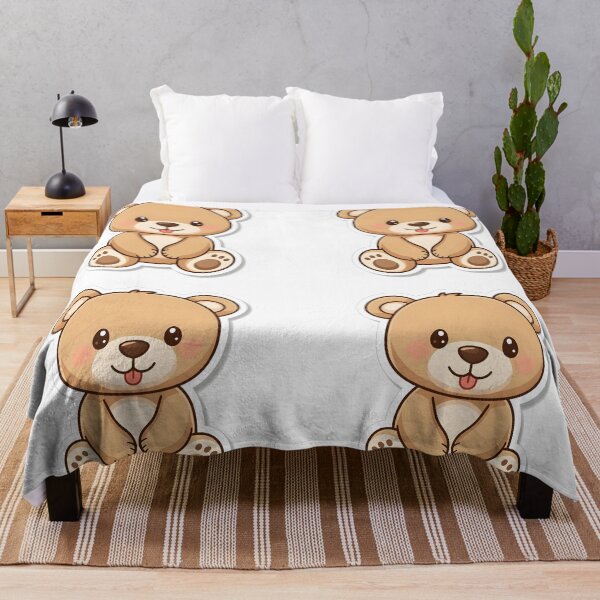 Item preview, Cute Sitting Teddy Bear Sticker designed and sold by Teewave-Ashish.