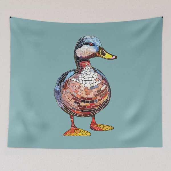 Item preview, Mosaic walking duck designed and sold by designmari.