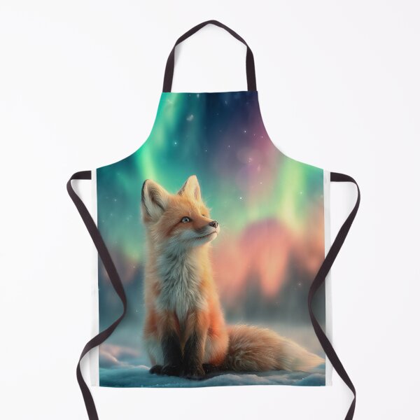 Item preview, Fox Under Aurora Borealis designed and sold by PetsArt.