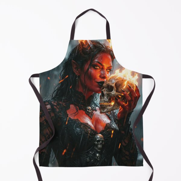 Item preview, The Dark Valentine - Demon Queen with Burning Skull designed and sold by Logoetika.