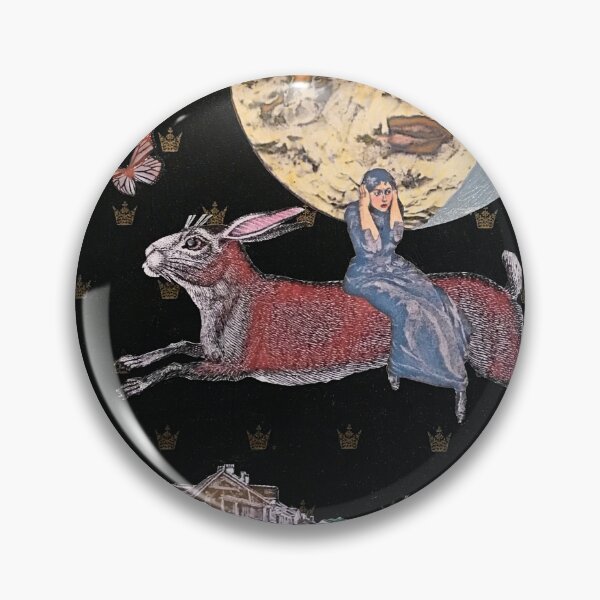 Item preview, Rabbit Moon Ride Collage designed and sold by Charlene Lanzel.