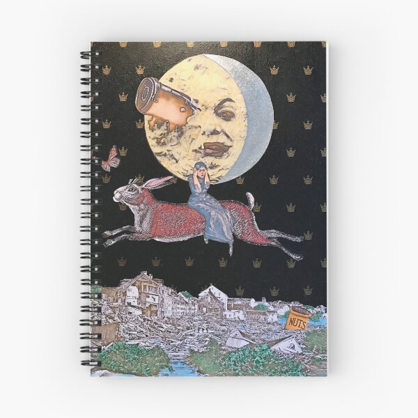 Item preview, Rabbit Moon Ride Collage designed and sold by Charlene Lanzel.