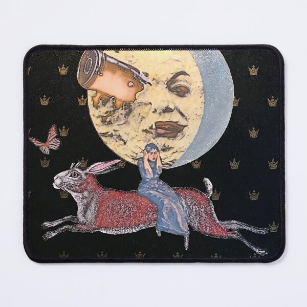 Item preview, Rabbit Moon Ride Collage designed and sold by Charlene Lanzel.